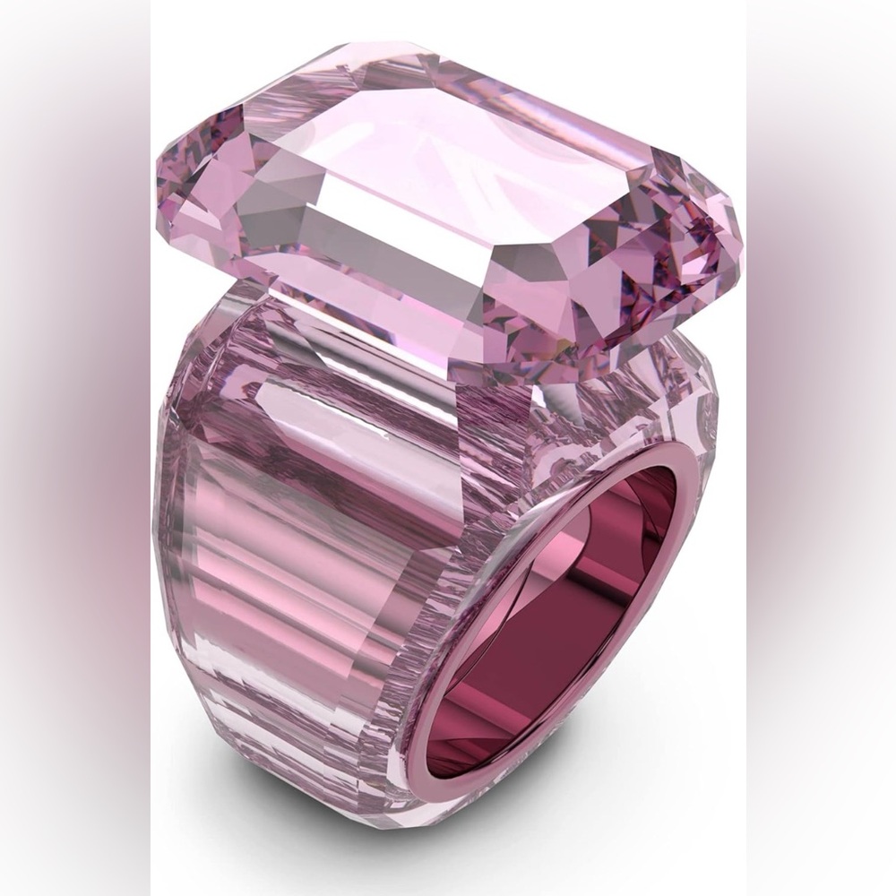 Swarovski Lucent Cocktail Ring, Pink Size 58 (8)